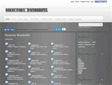 Tablet Screenshot of directorywonderful.com